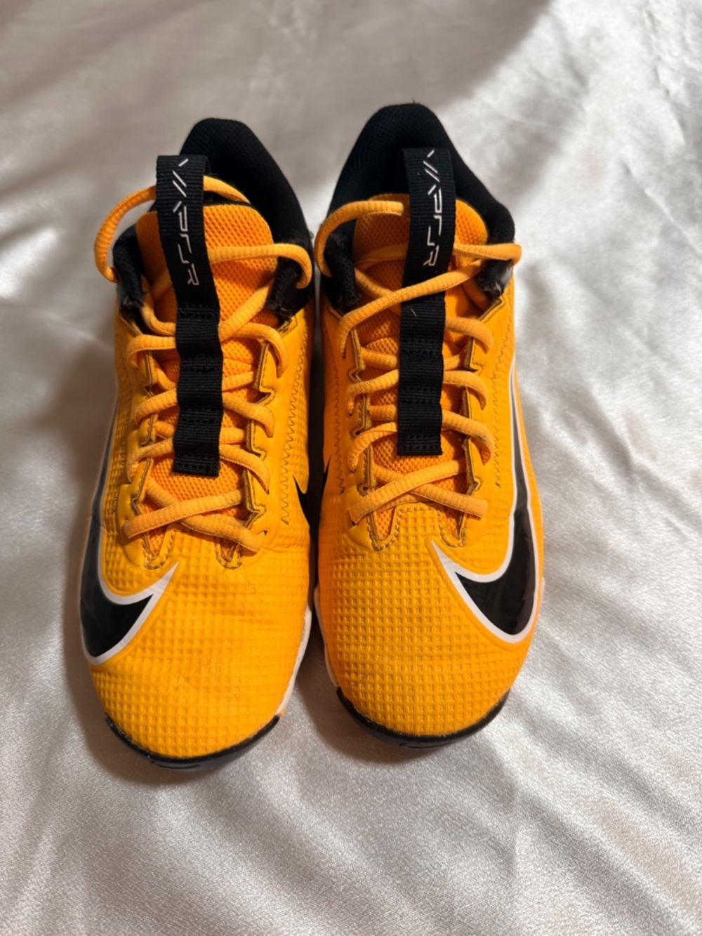 Nike Vapor Edge Pro 360 Football Cleats Yellow Black Youth Size 5Y - Picture 7 of 8